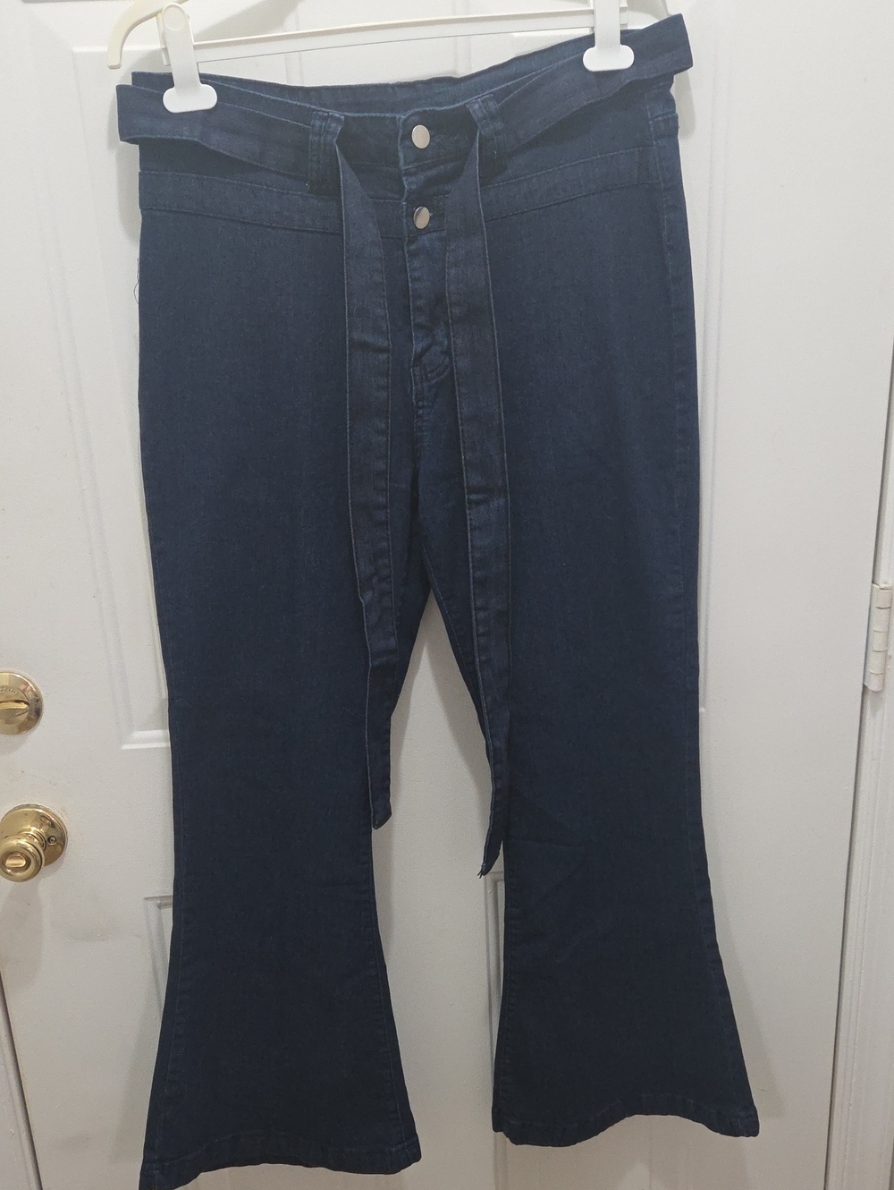 NWOT Dark Blue High-Waist Flare Women's Jeans XL